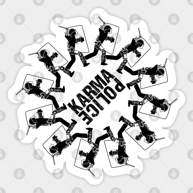 Karma Police Sticker by Maxsomma